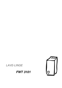 Mode d’emploi Faure FWT3101 Lave-linge