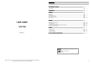 Mode d’emploi Faure LTV719 Lave-linge