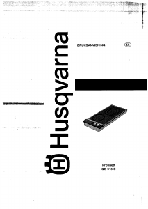 Bruksanvisning Husqvarna QC916C Profinett Häll