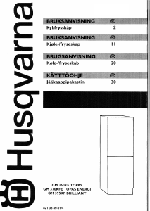 Bruksanvisning Husqvarna GM360KF Kyl-frys