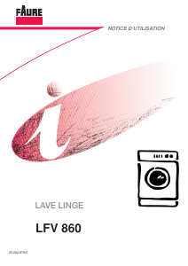 Mode d’emploi Faure LFV860 Lave-linge