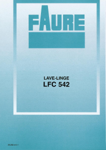 Mode d’emploi Faure LFC542 Lave-linge