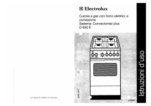 Manuale Electrolux D650E Cucina