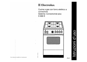Manuale Electrolux D660E Cucina