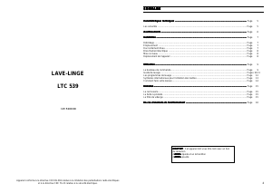 Mode d’emploi Faure LTC539 Lave-linge