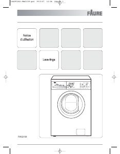 Mode d’emploi Faure FWG3139 Lave-linge