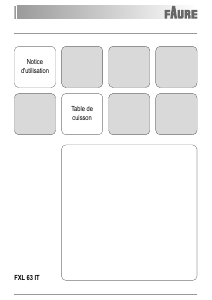 Mode d’emploi Faure FXL63ITT Table de cuisson