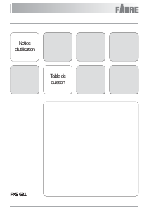 Mode d’emploi Faure FXS631IN Table de cuisson