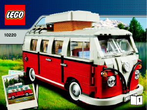 Vadovas Lego set 10220 Creator Volkswagen T1 kemperis