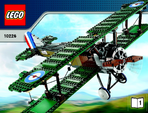 Manual Lego set 10226 Creator Sopwith camel