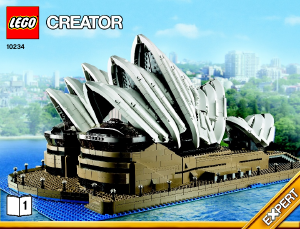 Manual de uso Lego set 10234 Creator Sydney opera house