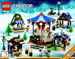 Handleiding Lego set 10235 Creator Winter dorpsmarkt