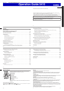 Handleiding Casio 5410 Uurwerk