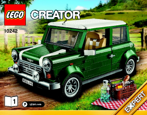 Manual Lego set 10242 Creator Mini Cooper