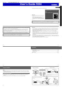 Handleiding Casio 5594 Uurwerk