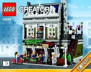 Návod Lego set 10243 Creator Parížska reštaurácia