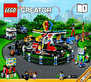 Käyttöohje Lego set 10244 Creator Huvipuistohärveli