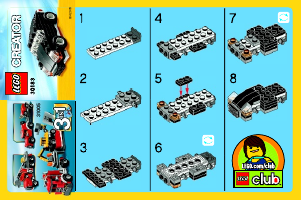 Manual de uso Lego set 30183 Creator Coche