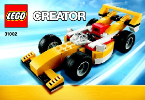 Manual de uso Lego set 31002 Creator Coche de carreras