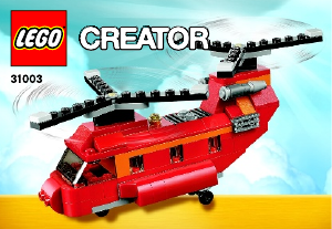 Manuale Lego set 31003 Creator Elicottero rosso