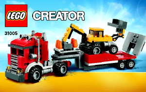 Brugsanvisning Lego set 31005 Creator Transporter til byggeindustrien