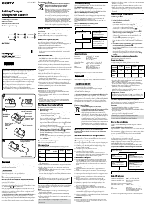 Manual de uso Sony BC-TRN Cargador de batería