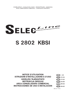 Használati útmutató Selecline S2802KBSI Fagyasztó