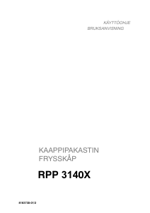 Käyttöohje Rosenlew RPP3140X Pakastin
