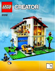 Bruksanvisning Lego set 31012 Creator Familiehus