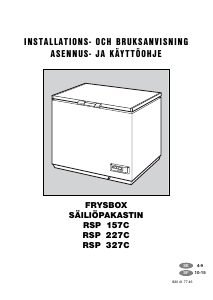Bruksanvisning Rosenlew RSP227C Frys