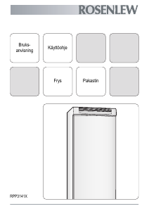 Bruksanvisning Rosenlew RPP3141X Frys