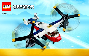 Brugsanvisning Lego set 31020 Creator Luftfartøj med to rotorer
