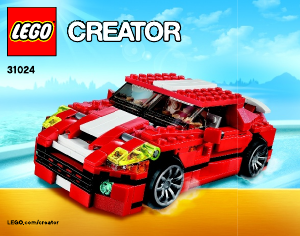 Brugsanvisning Lego set 31024 Creator Røde brølekræfter