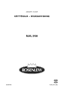 Bruksanvisning Rosenlew RJVL2130 Kylskåp