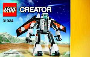 Handleiding Lego set 31034 Creator Ruimte robot