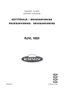 Bruksanvisning Rosenlew RJVL1620 Kjøleskap