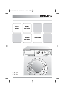 Käyttöohje Rosenlew RTF3540 Pesukone