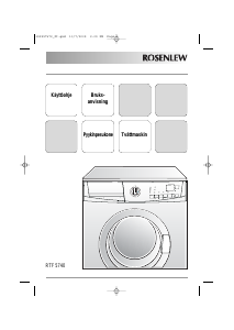 Bruksanvisning Rosenlew RTF5740 Tvättmaskin