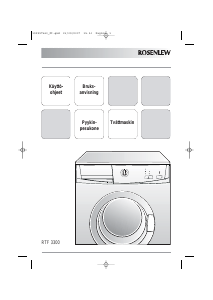 Käyttöohje Rosenlew RTF3300 Pesukone