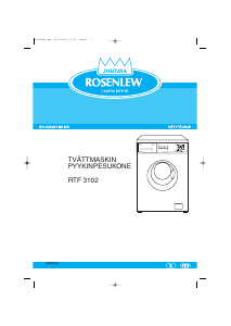 Bruksanvisning Rosenlew RTF3102 Tvättmaskin