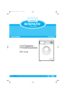 Bruksanvisning Rosenlew RTF3143 Tvättmaskin