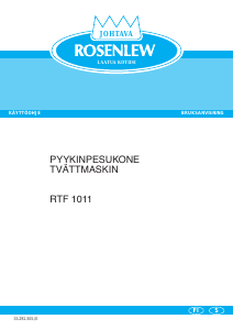 Bruksanvisning Rosenlew RTF1011 Tvättmaskin