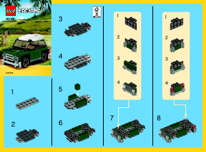 Manuale Lego set 40109 Creator Mini Cooper