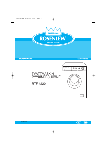 Bruksanvisning Rosenlew RTF4220 Tvättmaskin