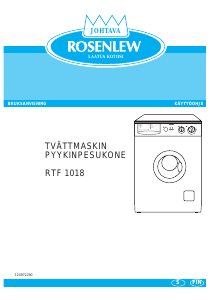 Käyttöohje Rosenlew RTF1018 Pesukone