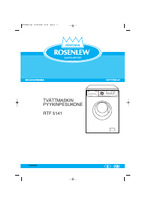 Käyttöohje Rosenlew RTF5141 Pesukone