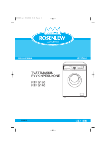 Bruksanvisning Rosenlew RTF5140 Tvättmaskin
