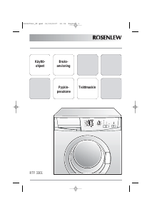 Käyttöohje Rosenlew RTF3301 Pesukone