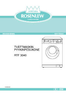 Käyttöohje Rosenlew RTF3040 Pesukone