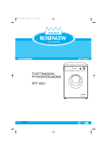 Käyttöohje Rosenlew RTF4021 Pesukone